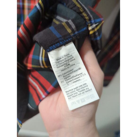 J Crew Red Plaid Tartan Button Down Shirt - Picture 4 of 4